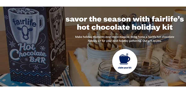 Free Fairlife’s Hot Chocolate Holiday Kit